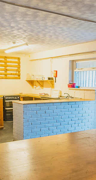Gogarth Dorms kitchen
